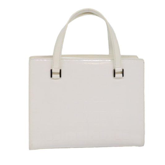 Burberry - White Patent Leather Handbag