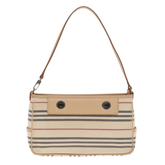 Burberry Beige Canvas Shoulder Bag