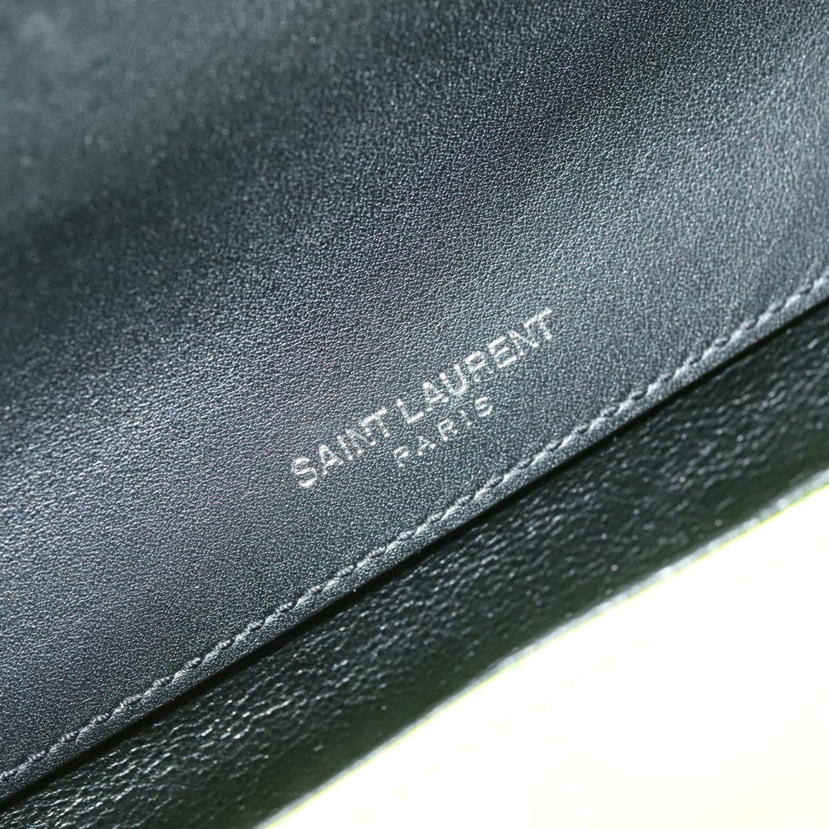 Saint Laurent Vicky Green Patent Leather Shoulder Bag