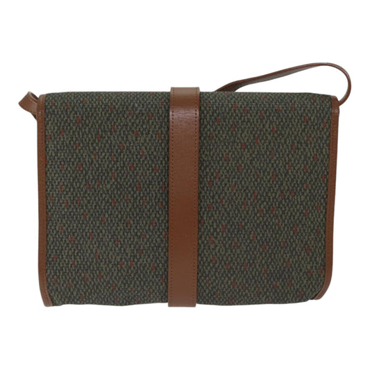 Saint Laurent Green Canvas Shoulder Bag