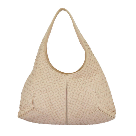 Bottega Veneta Intrecciato Pink Leather Shoulder Bag