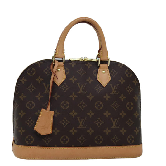 Louis Vuitton Alma Brown Canvas Handbag