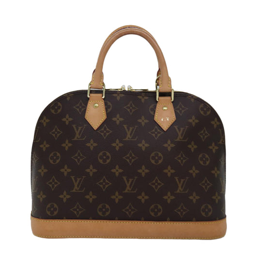 Louis Vuitton Alma Brown Canvas Handbag