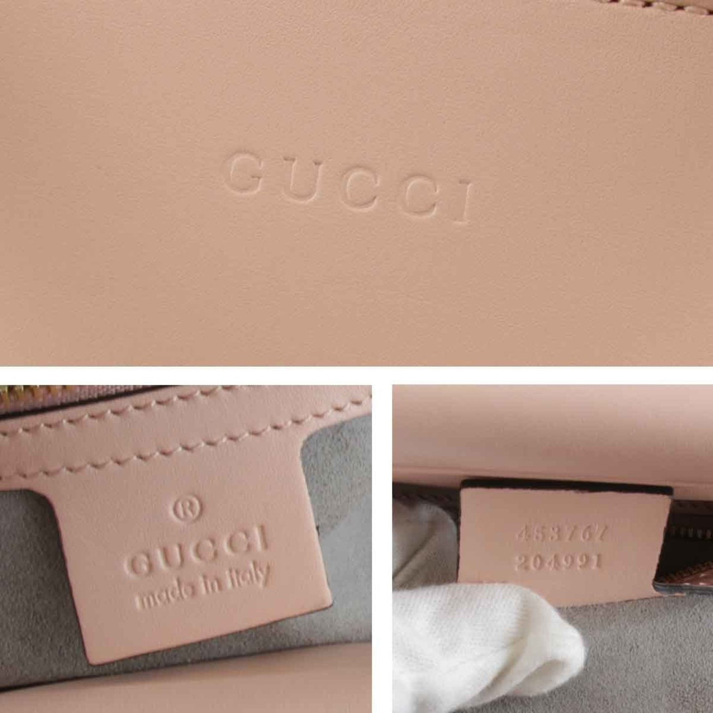 Gucci Bamboo Pink Leather Handbag