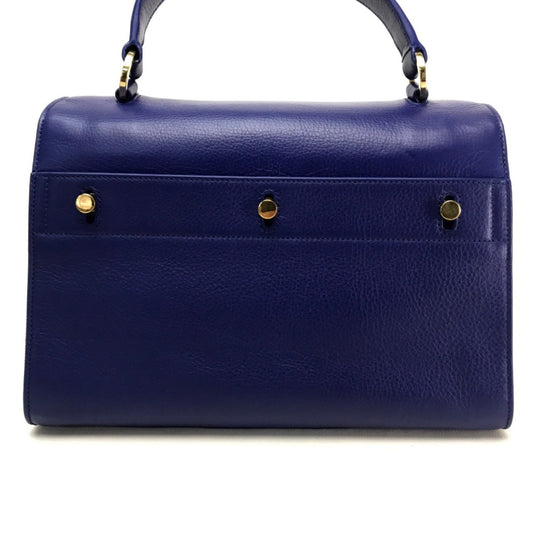 Saint Laurent Blue Leather Handbag