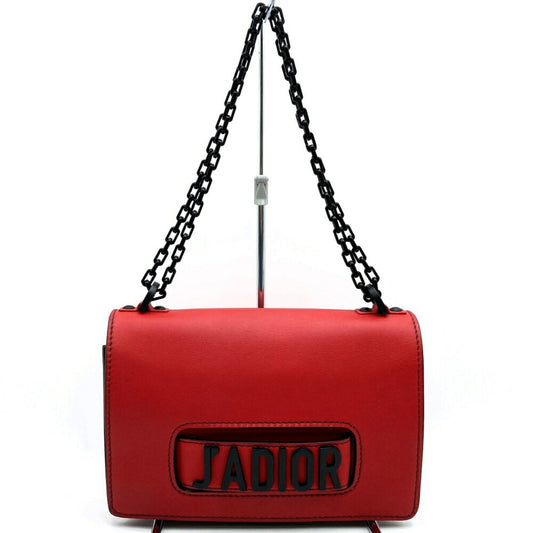 Christian Dior Red Color Leather Shoulder Bag