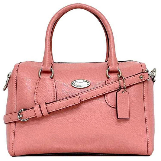 Coach Pink Leather Shoulder Bag