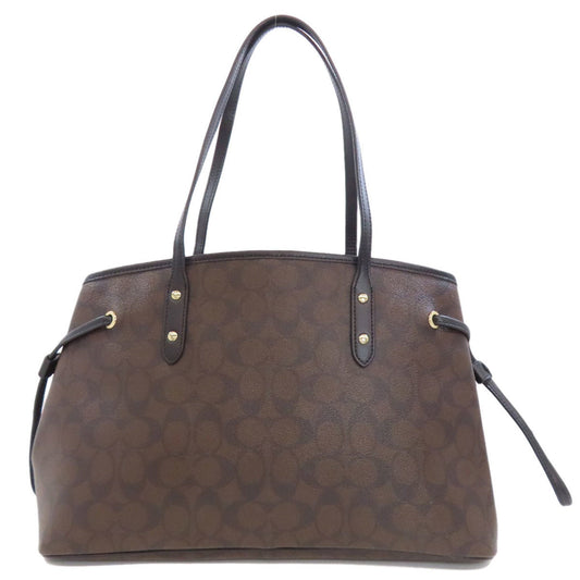 Coach Brown Pvc Tote Bag