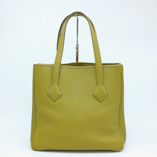 Hermes Anis Green Taurillon Clemence Leather Tote Bag