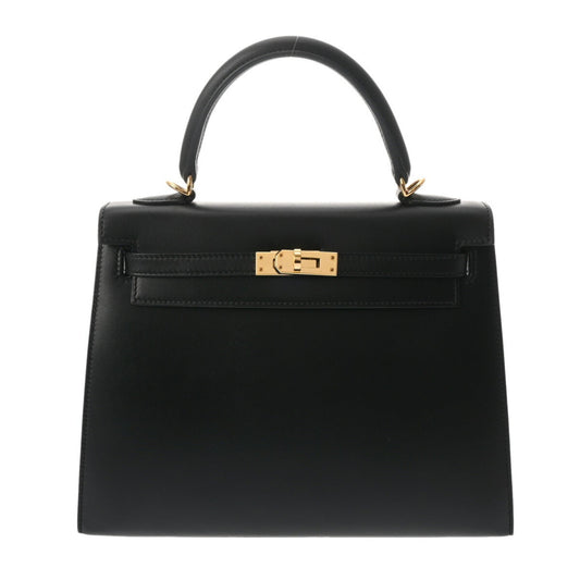 Hermes Black Tadelakt Leather Handbag