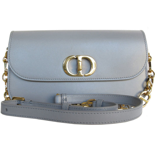 Christian Dior Gray Leather Shoulder Bag