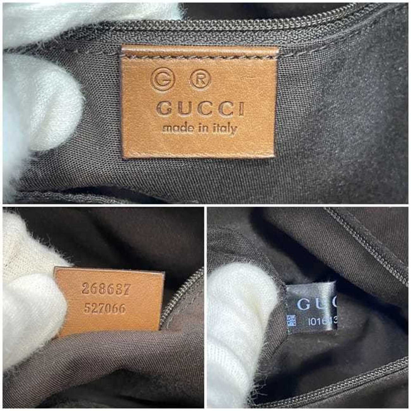 Gucci Abbey Black Leather Shoulder Bag