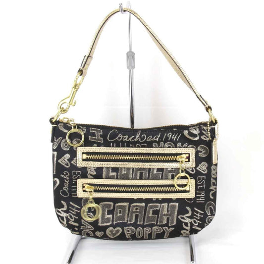 Coach Black Canvas Shoulder Bag