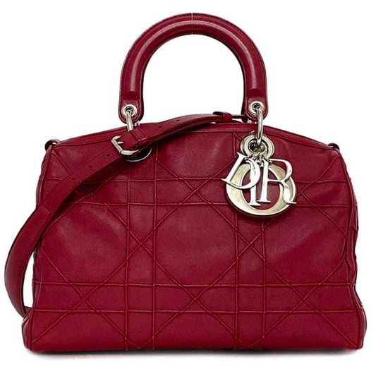 Christian Dior Pink Leather Handbag Shoulder Bag