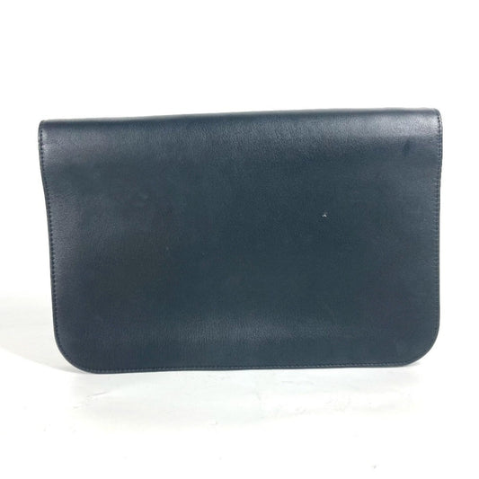 Fendi Black Leather Clutch Bag