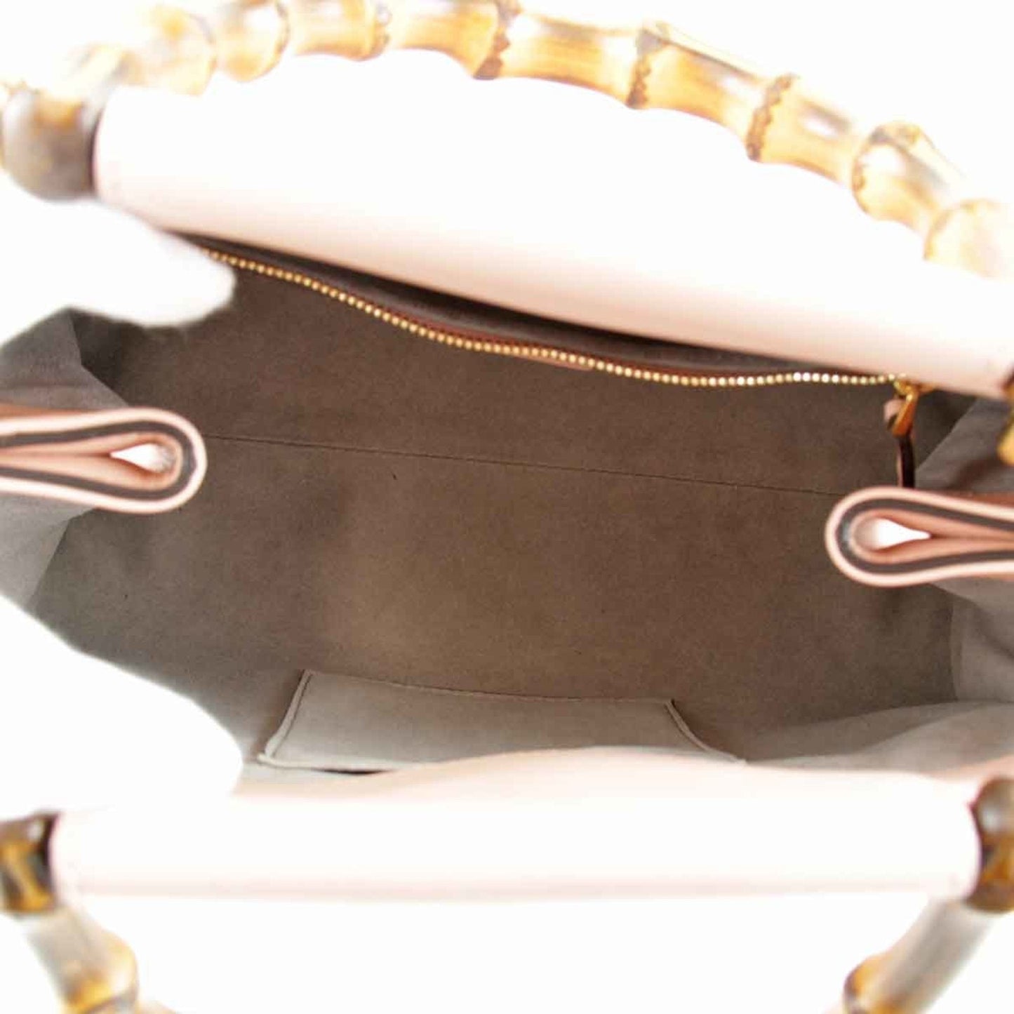 Gucci Bamboo Pink Leather Handbag