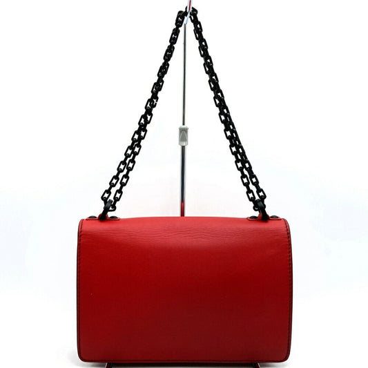 Christian Dior Red Color Leather Shoulder Bag