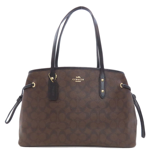 Coach Brown Pvc Tote Bag