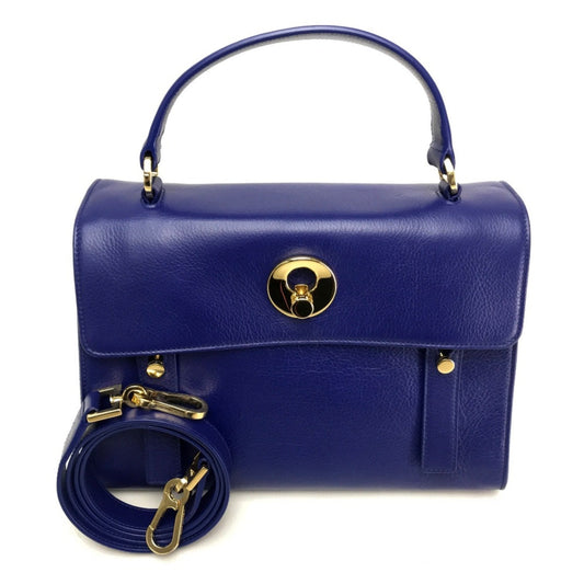 Saint Laurent Blue Leather Handbag