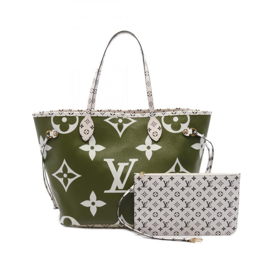 Louis Vuitton Beige Khaki Multi-Color Monogram Tote Bag