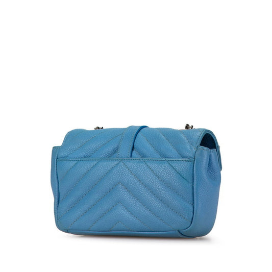 Saint Laurent Blue Leather Shoulder Bag