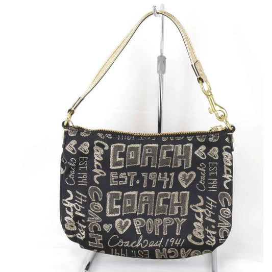 Coach Black Canvas Shoulder Bag