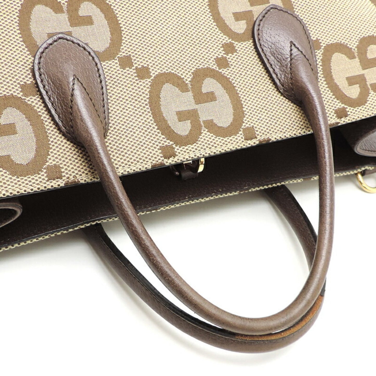 Gucci Beige Leather Tote Bag