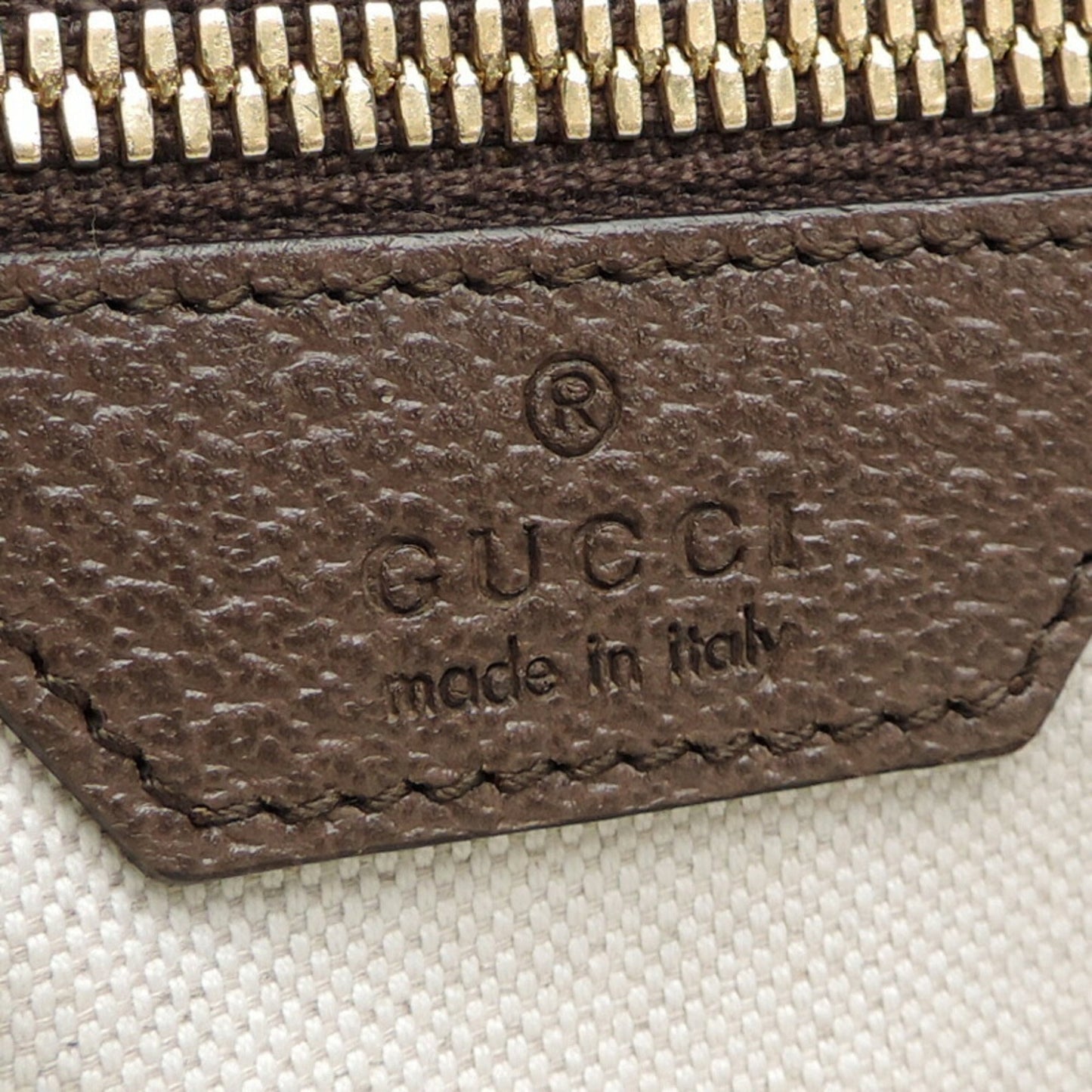 Gucci Beige Leather Tote Bag