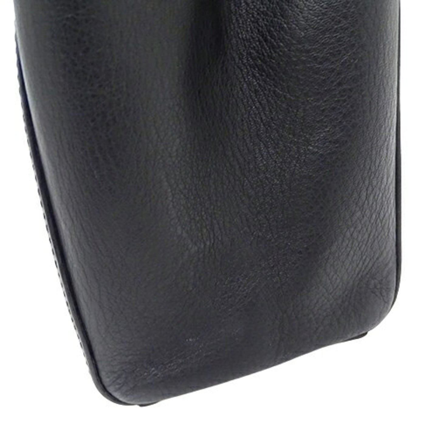 Fendi 2Jours Black Leather Handbag Shoulder Bag