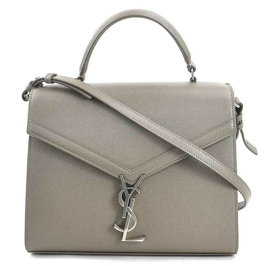 Saint Laurent Gray Leather Handbag Shoulder Bag