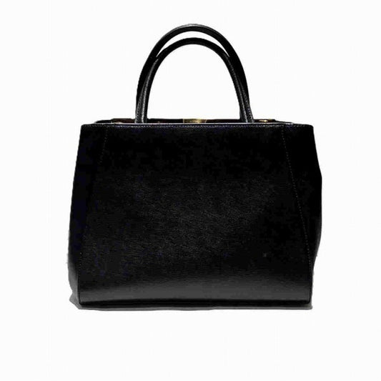 Fendi Black Leather Handbag Shoulder Bag