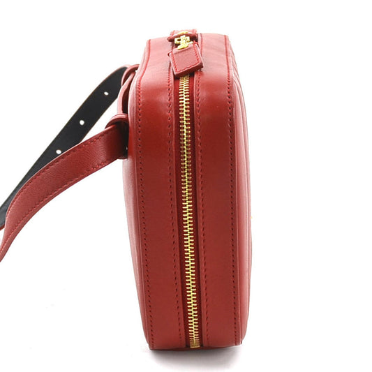 Saint Laurent Red Color Leather Fanny Pack
