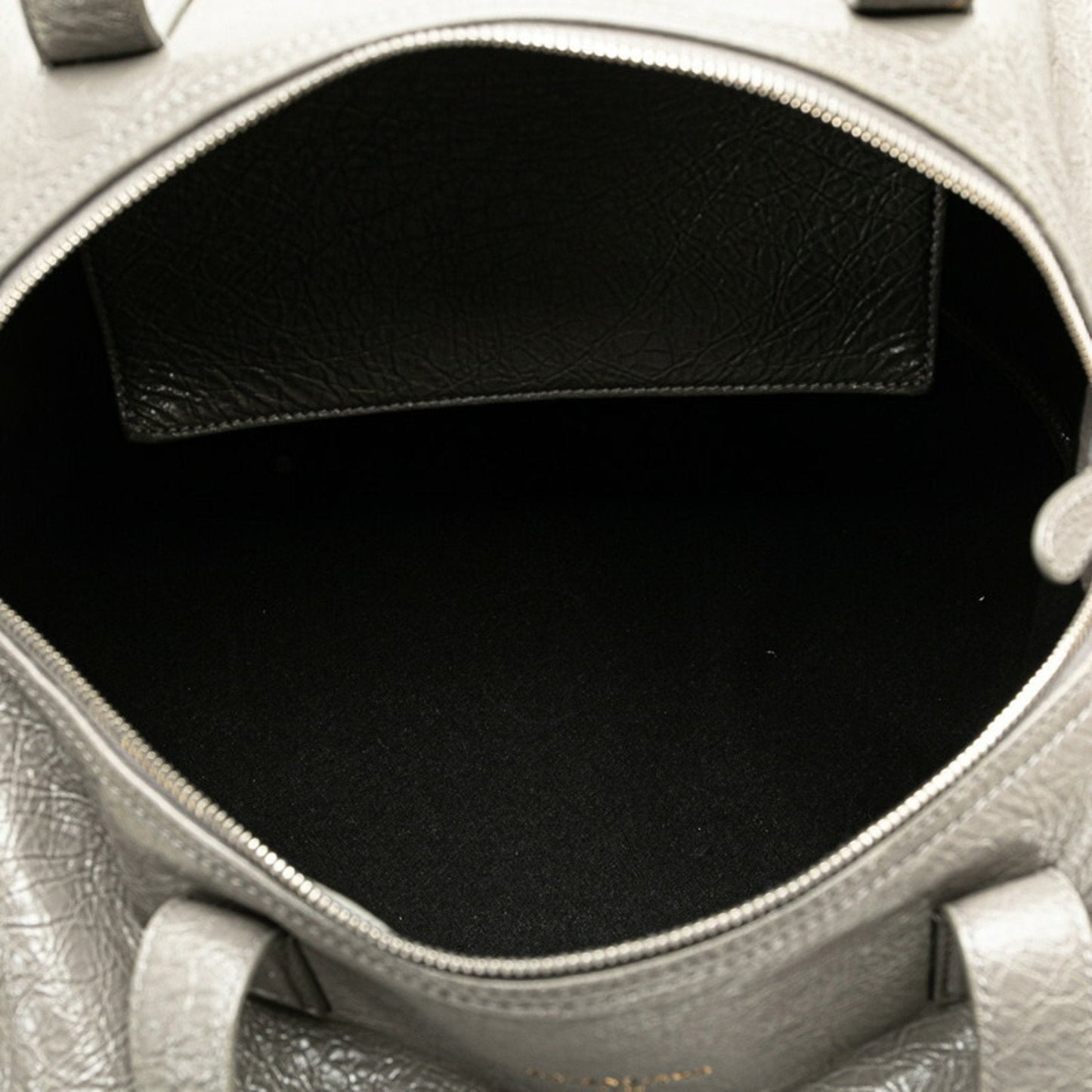 Balenciaga Gray Leather Boston Bag Shoulder Bag