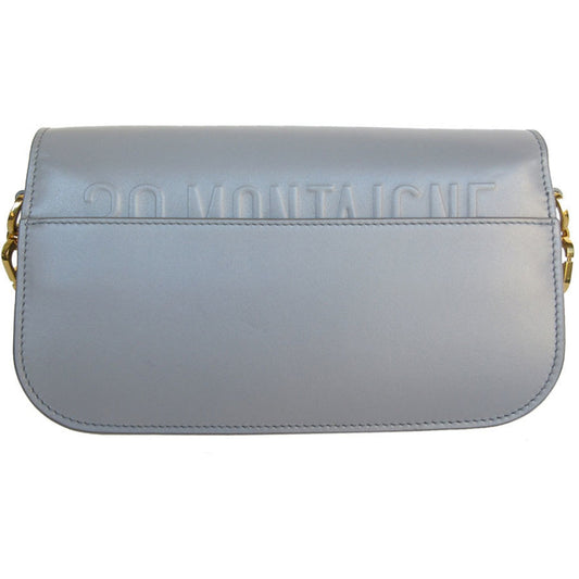 Christian Dior Gray Leather Shoulder Bag