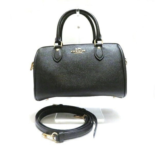 Coach Black Leather Tote Bag