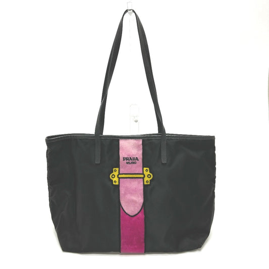Prada Black Cloth Tote Bag