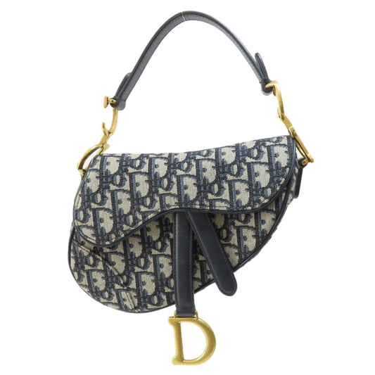 Christian Dior Navy Canvas Handbag