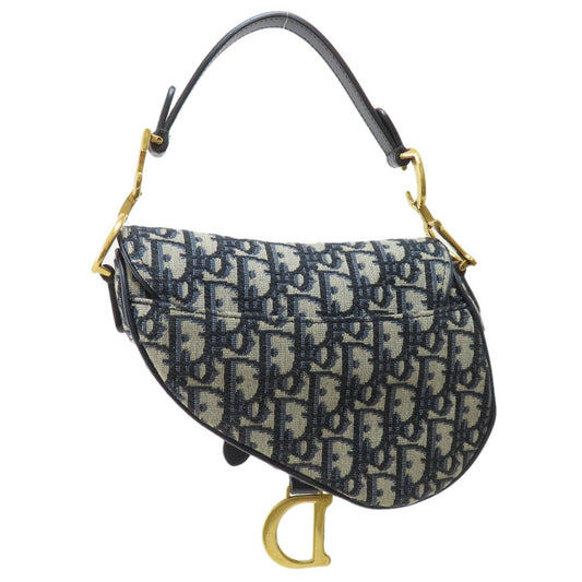 Christian Dior Navy Canvas Handbag