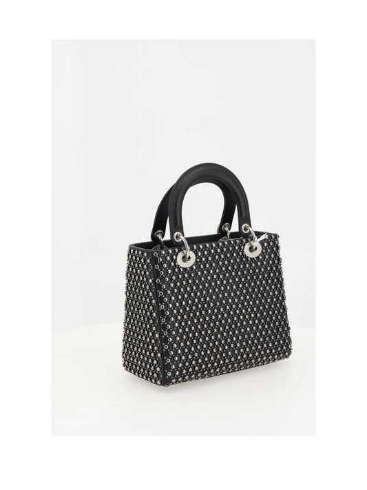 Dior Women Lady Dior M Embroidery Bag