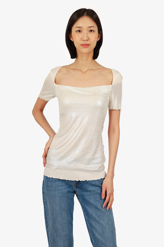 1017 Alyx 9sm Ribbed Cowl Neck Top Size M
